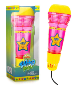Pink and yellow Echo Mic