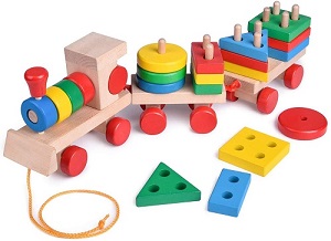 Wooden Stacking Train