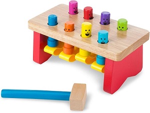  Learning Toys For a 1 Year Old-pounding bench