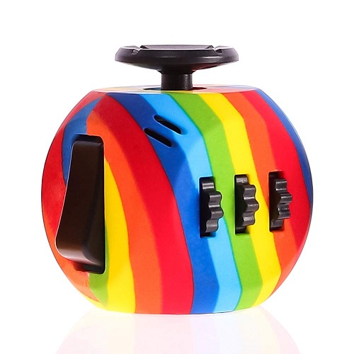 Toys for hyperactive toddlers-rainbow fidget toy cube