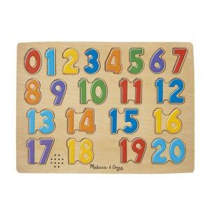 counting toys for 2 year olds- Melissa & Doug Numbers Sound Puzzle