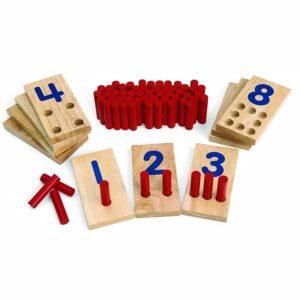 counting toys for 2 year olds-Peg number boards