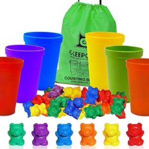 counting toys for 2 year olds-counting bears wth sorting cups