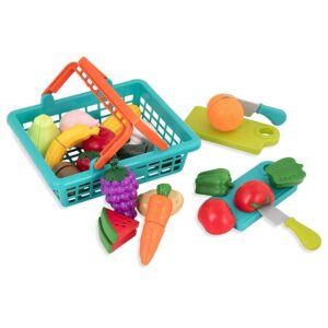 educational toys for 2 year olds-Pretend cutting play food set