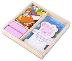 educational toys for 2 year olds-peppa pig magnetic dress up puzzle