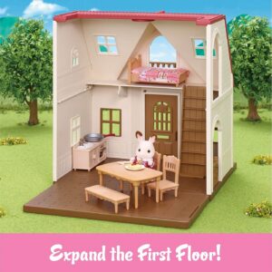 Calico Critters Red Roof Cozy Cottage - remove the second floor display