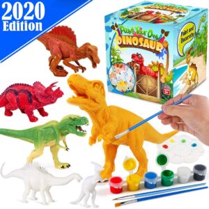 DIY craft kits for kids-Dinosaurs Arts Painting Kit with box package