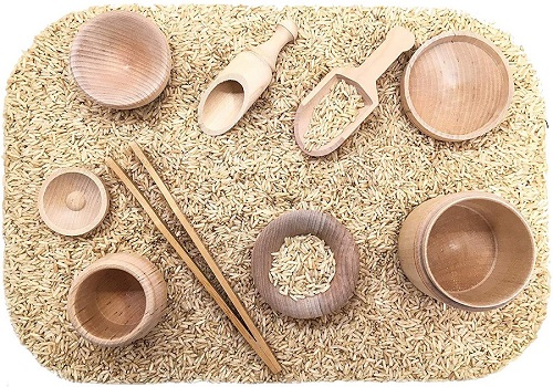 Montessori sensory bin tools