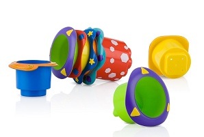 Nuby Bath Stacking Cups-5 pieces