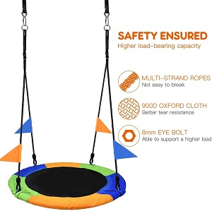 outdoor play equipment for toddlers-Saucer Tree Swing