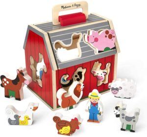 Melissa & Doug Take Along Sorting Barn set