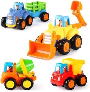 Friction Powered Cars Construction Vehicles Toy Set