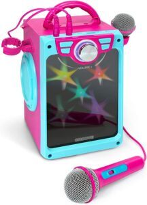 Croove Karaoke Machine for Kids Pink -