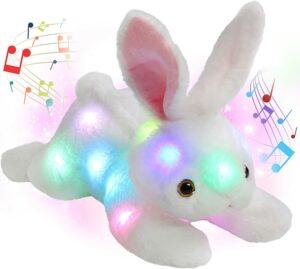 SpecialYou Musical Stuffed Bunny Toy for Lullabies and Birthday