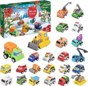 Christmas Calendar Countdown with Pull-Back Cars