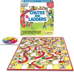 Classic Chutes And Ladders with 1970's Artwork